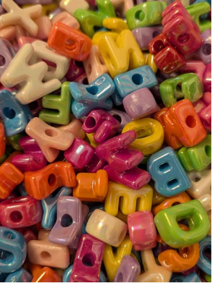 Colourful beads